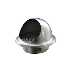 Rejet Ou Prise D'air Murale Inox Diamètre 125 Atlantic MEINOX125 - Gris