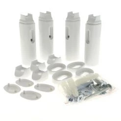 Kit Fixations Murales Droit/galbe 098191 Pour Seche-serviettes Atlantic