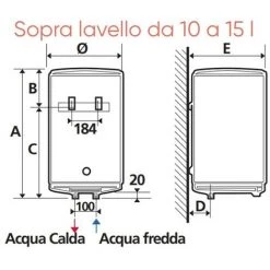 Chauffe-eau électrique Atlantic Ego 15 Litres Vertical Au-dessus De L'évier 821248 9 Chauffe-eau électrique Atlantic Ego 15 Litres Vertical Au-dessus De L'évier 821248 -ATLANTIC Soldes 26978274 4