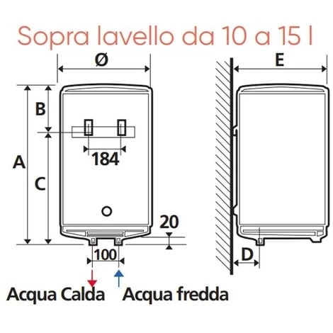 Chauffe-eau électrique Atlantic Ego 15 Litres Vertical Au-dessus De L'évier 821248 6 Chauffe-eau électrique Atlantic Ego 15 Litres Vertical Au-dessus De L'évier 821248 – Image 4
