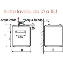 Chauffe-eau électrique Atlantic Ego 15 Litres Vertical Sous évier 821249 -ATLANTIC Soldes 26978277 4