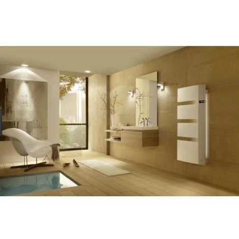 Sèche-serviette électrique ATLANTIC SENSIUM Blanc Pilotage Intelligent 1750W Mat à Gauche - 817117 - Blanc 3 Sèche-serviette électrique ATLANTIC SENSIUM Blanc Pilotage Intelligent 1750W Mat à Gauche - 817117 - Blanc