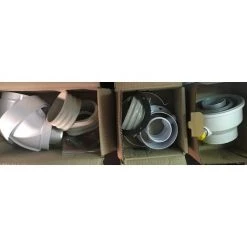 Atlantic Franco Belge 073219 Kit D'installation Pour Chaudière à Ventouse Concentrique Verticale - BLANC