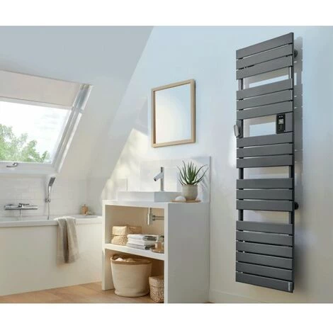 Sèche-serviettes électrique ATLANTIC 500W ADELIS étroit - 862768 - Blanc Brillant 4 Sèche-serviettes électrique ATLANTIC 500W ADELIS étroit - 862768 - Blanc Brillant – Image 2