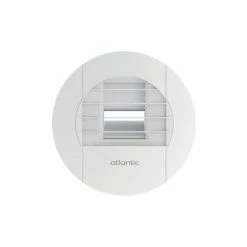 ATLANTIC Bouche Hygro Cuisine 1045135 Piles Bouton Poussoir D125 Griffes - Blanc