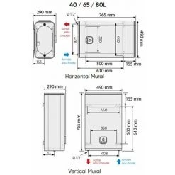 Chauffe-eau électrique ATLANTIC Linéo Connecté Plat 40 Litres -ATLANTIC Soldes 70067436 5