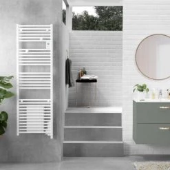 Atlantic Doris Sèche Serviettes électrique Soufflant + Boîtier De Commande Digital, 1500W Blanc Brillant (851127) -ATLANTIC Soldes 71593071 4