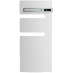 Atlantic Serenis Sèche Serviettes électrique Digital Mât Droite Avec Ventilo 1500W 3CS Blanc Carat (850493)