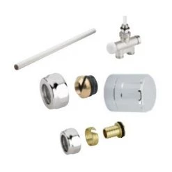 Kit Monotube Avec Entraxe 50 Mm Chromé ATLANTIC - 850325